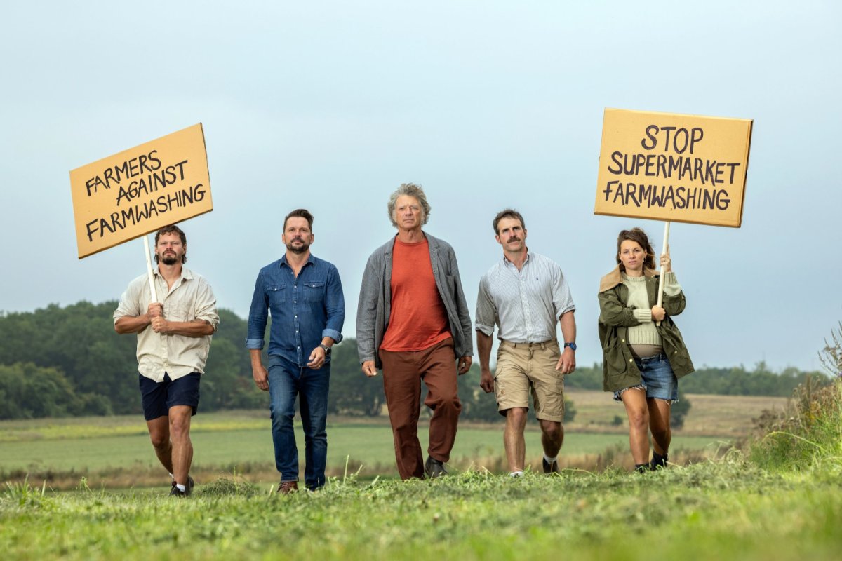 Stop Supermarket Farmwashing. Credit: Riverford Organic Farmers