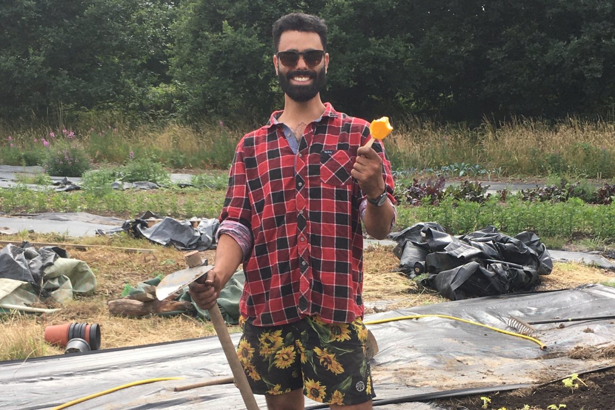 Growing food in London's clay soils. Credit: Richard Choksey