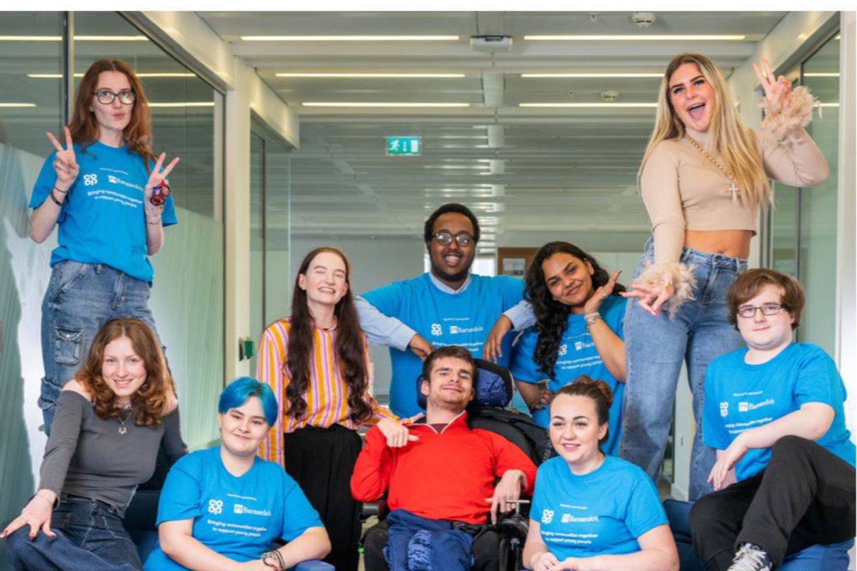 Report builds on views and experiences of young people aged 10 to 25 – including members of the partnership’s Youth Advisory Group pictured here.. Credit: Barnardo's