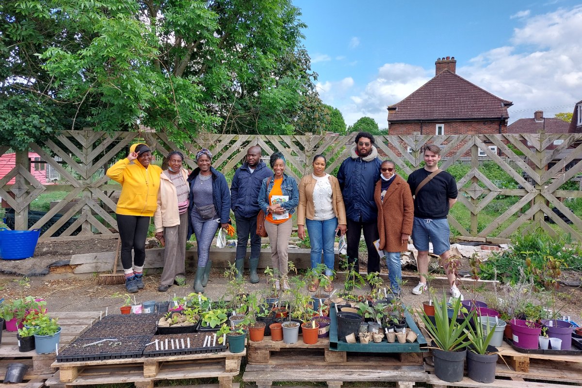 The crowd on our community open day at Ital Community Garden. Copyright: Mayya Husseini