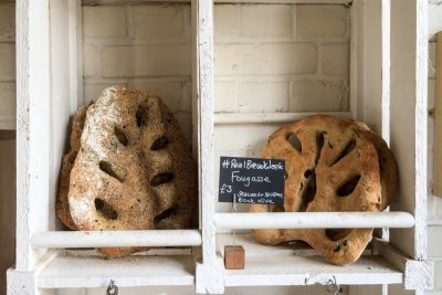 Fougasse at Better Health Bakery (2019). Credit: Chris Young / www.realbreadcampaign.org CC-BY-SA-4.0